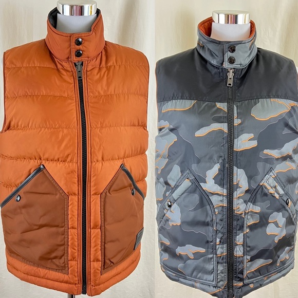 Coach Mens Reversible Puffer Duck Down Vest Sz XS Used Once! Retail $355 - Picture 3 of 14
